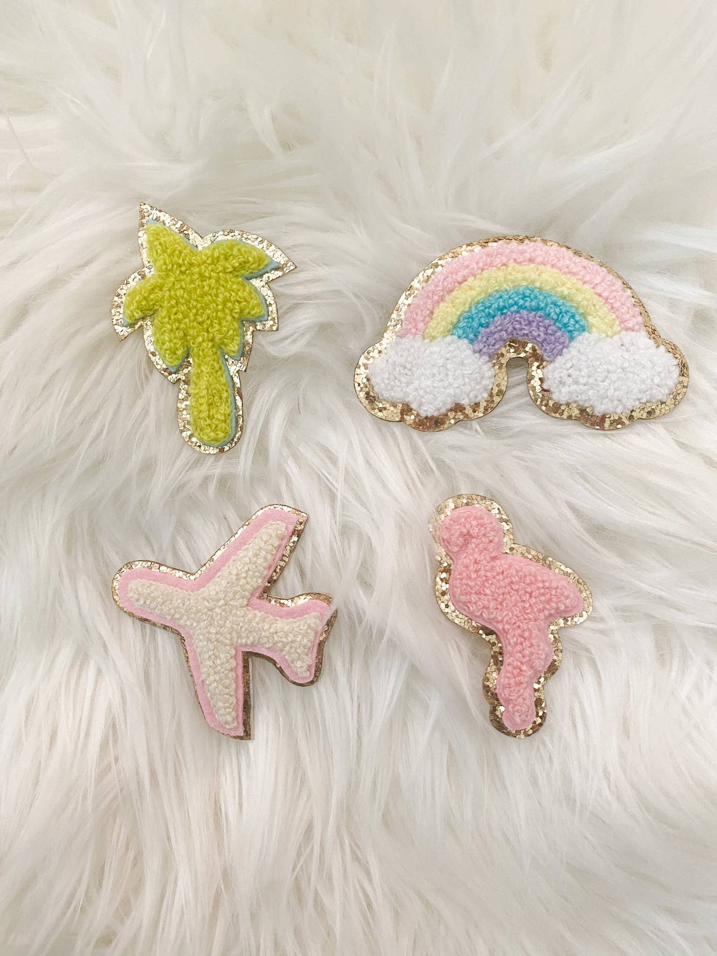 Chenille Patch Self Adhesive 2.25" x 1.5" Sticker