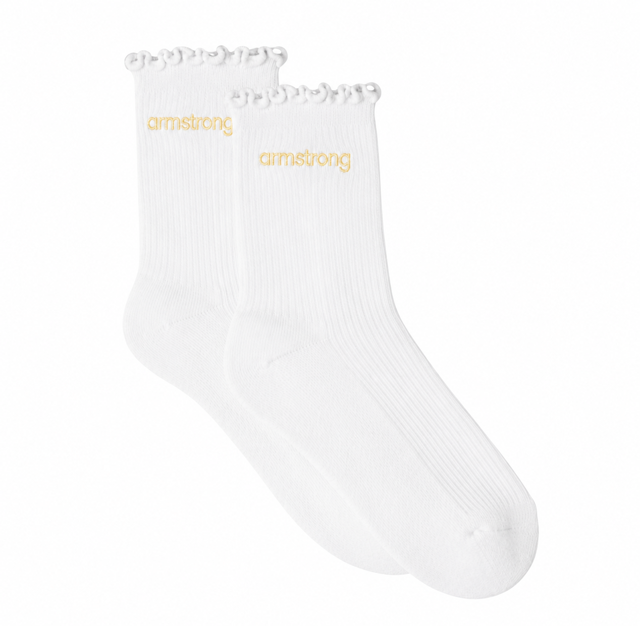 Armstrong Ruffle Socks (Butter Yellow)