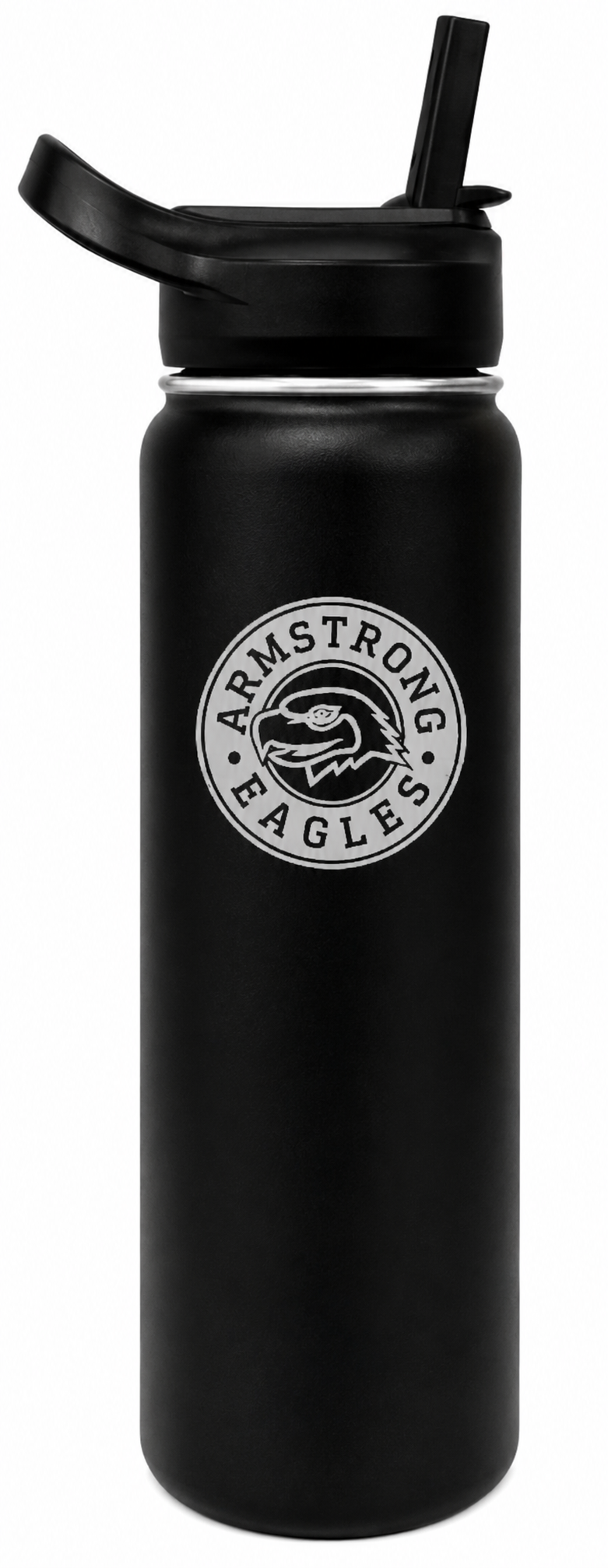 Armstrong Eagles Stainless Steel Water Bottle (Black)