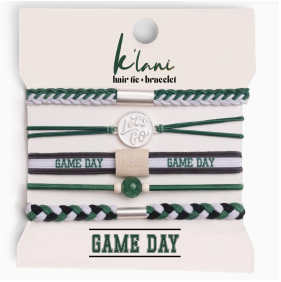 Dark Green Hair Ties