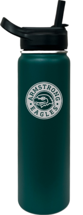 Armstrong Eagles Stainless Steel Water Bottle (Green)