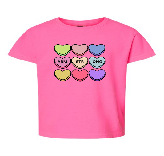 Hot Pink Armstrong Valentine Short Sleeve T-Shirt
