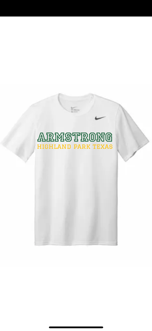 Boys NIKE Armstrong HP Texas WHITE Shirt