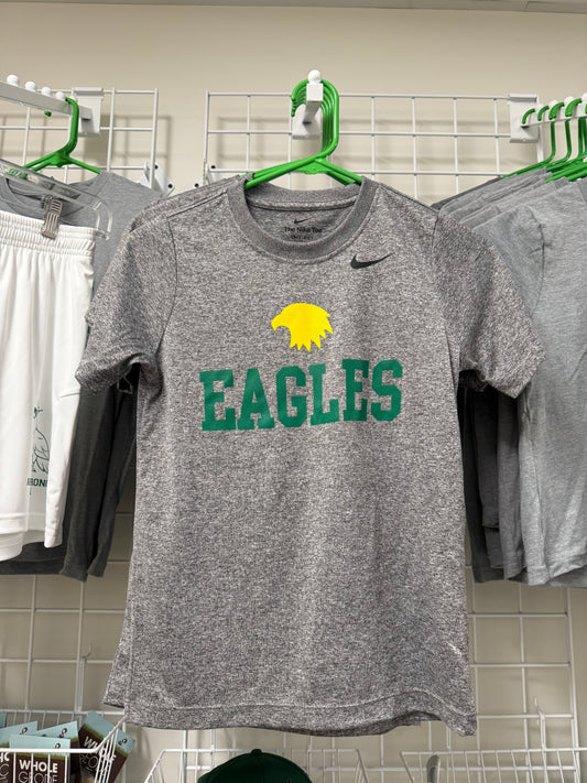 Boys NIKE Eagles Dry Fit Shirt- Grey