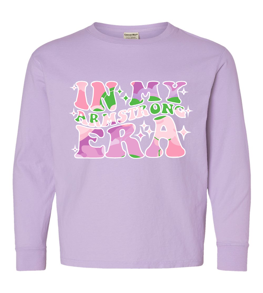 Lavender In My Armstrong Era Girls Long Sleeve T-Shirt