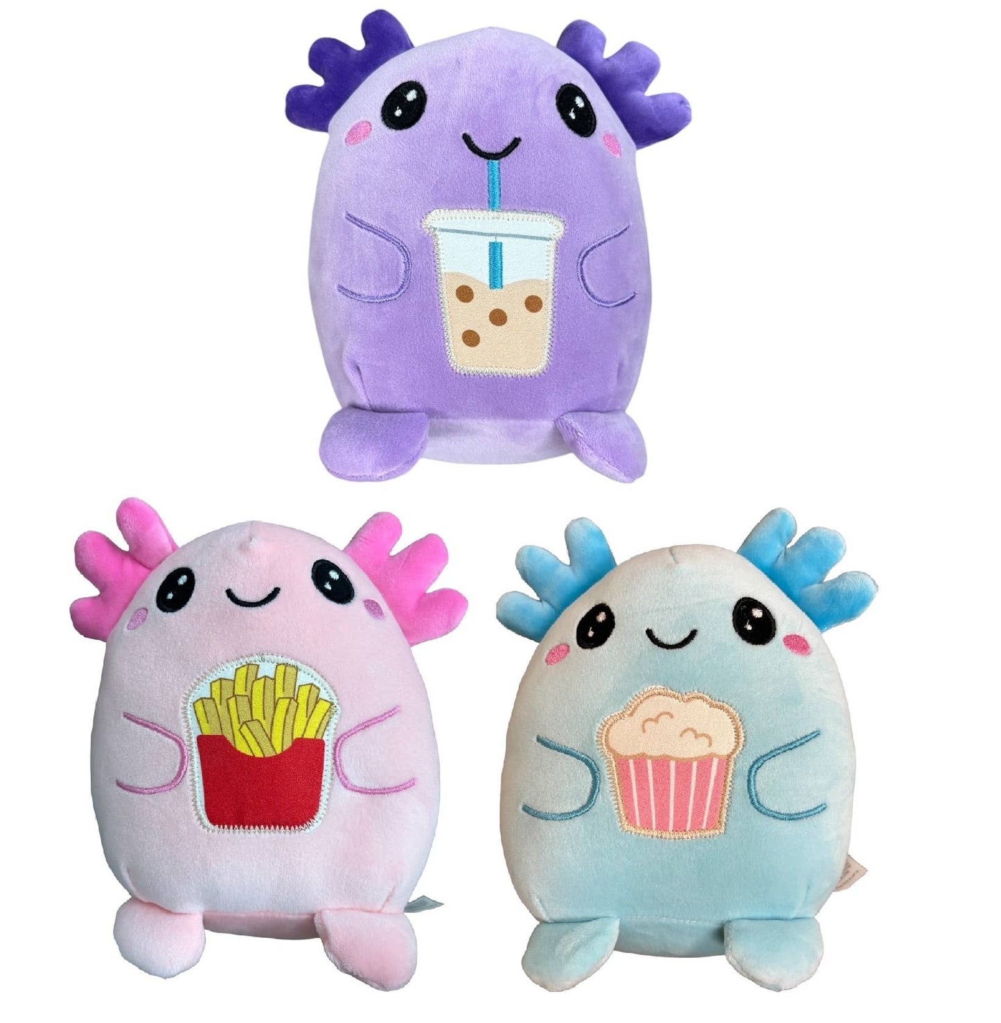 7" Axolotl Soft Plush Doll - 3 Assorted