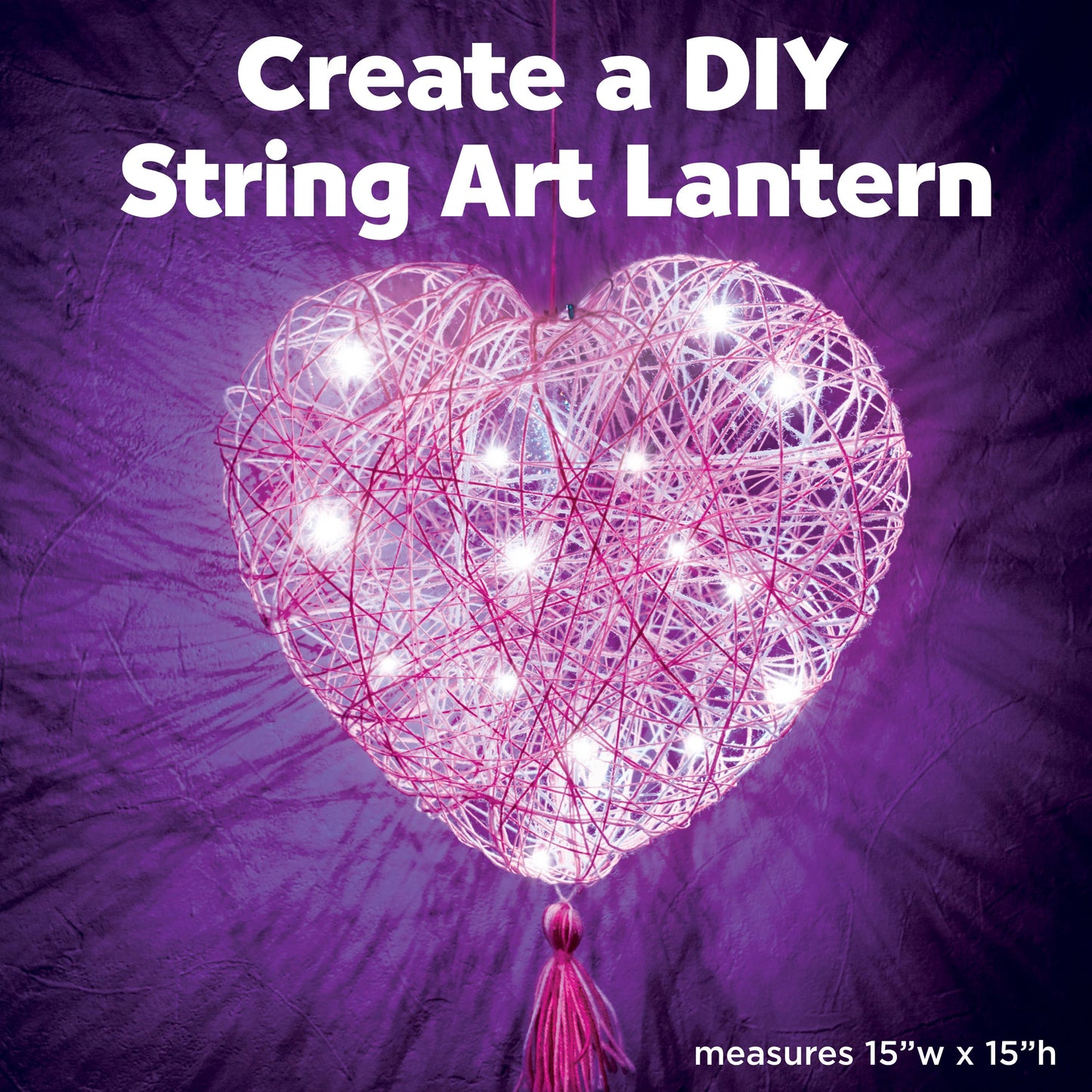 String Art Heart Light DIY Craft Kit for Kids