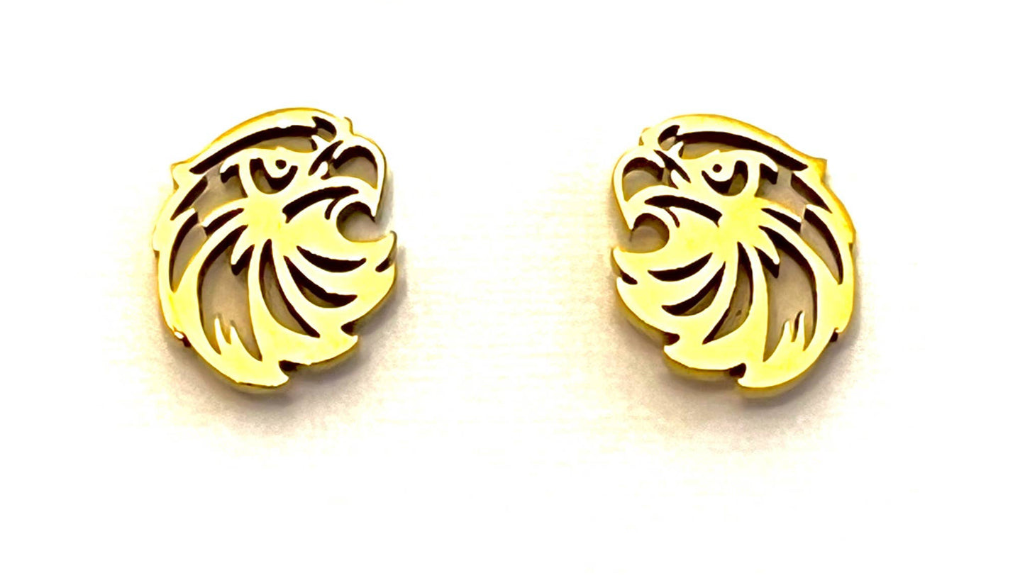 Eagles Stud Earrings - Hypoallergenic