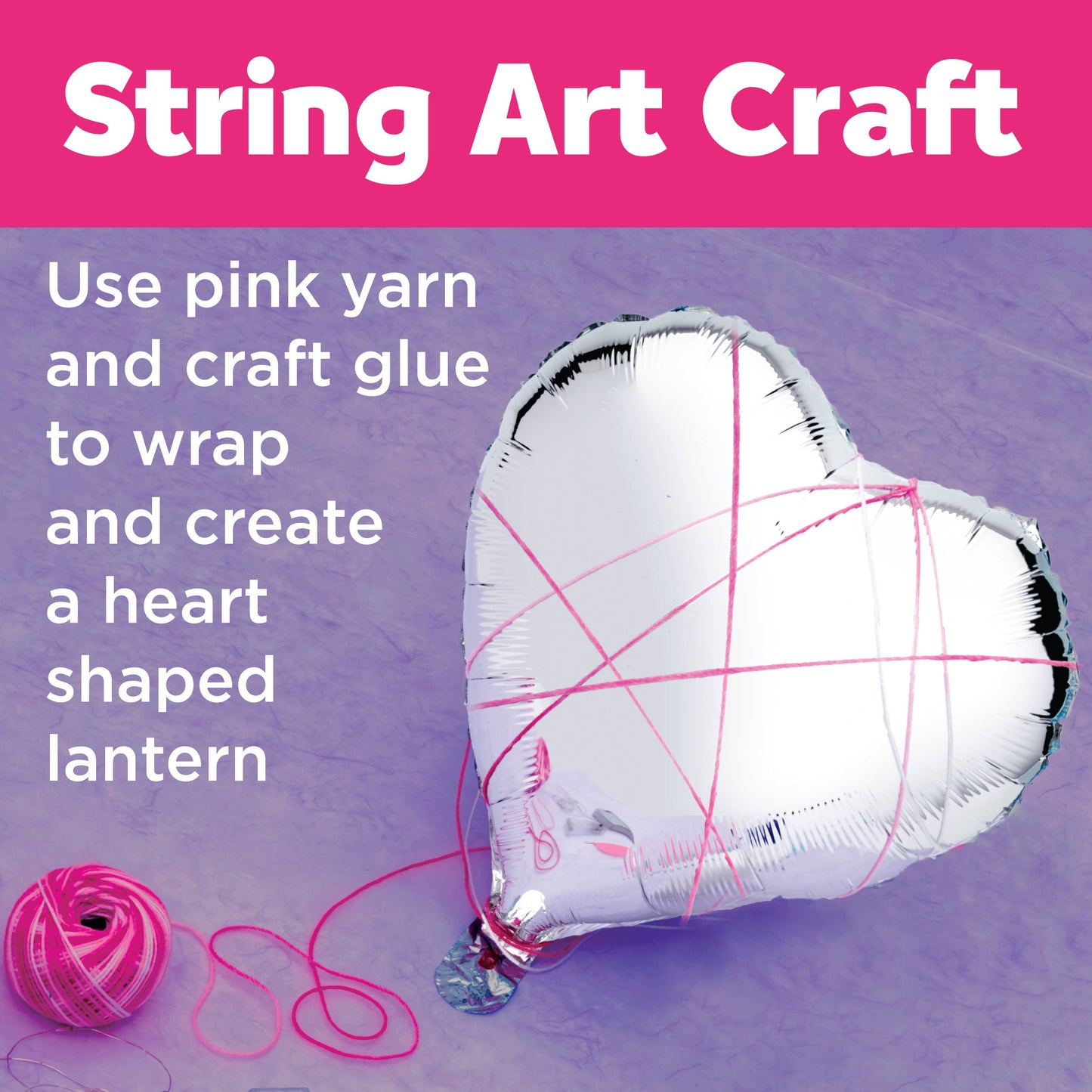 String Art Heart Light DIY Craft Kit for Kids