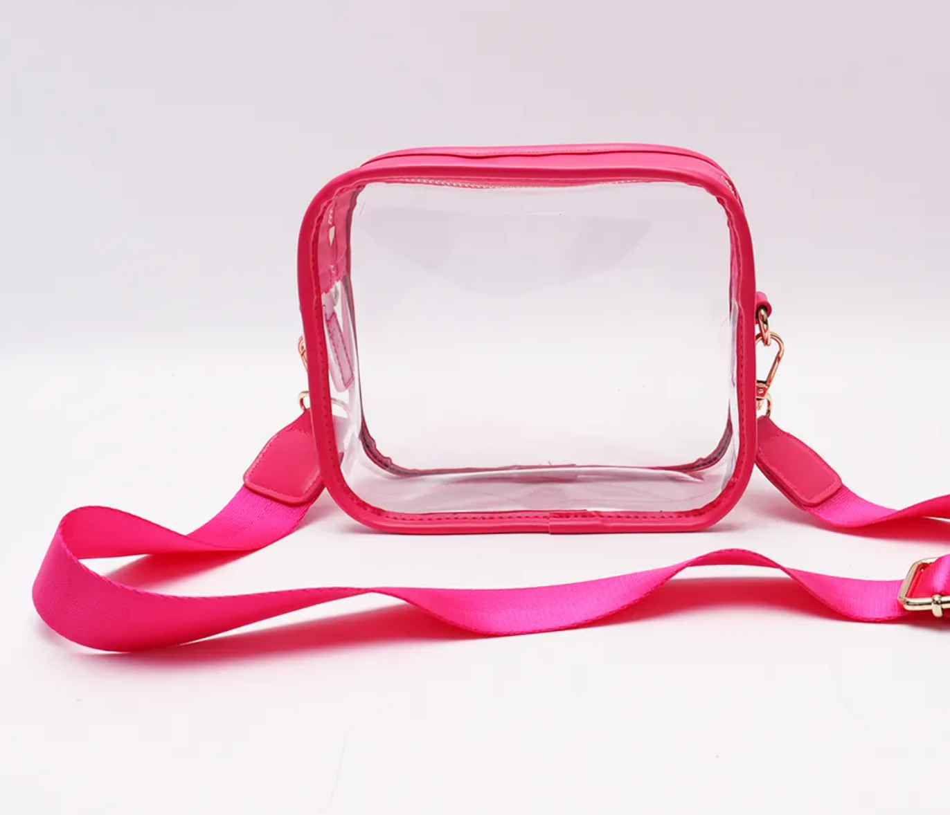 Clear Crossbody Purse Stadium Bag with Adjustable Strap