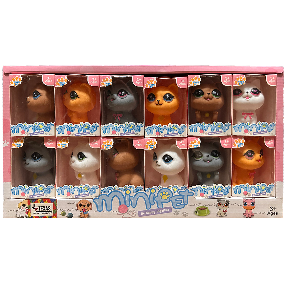 Cute Kittens Rubber Animal