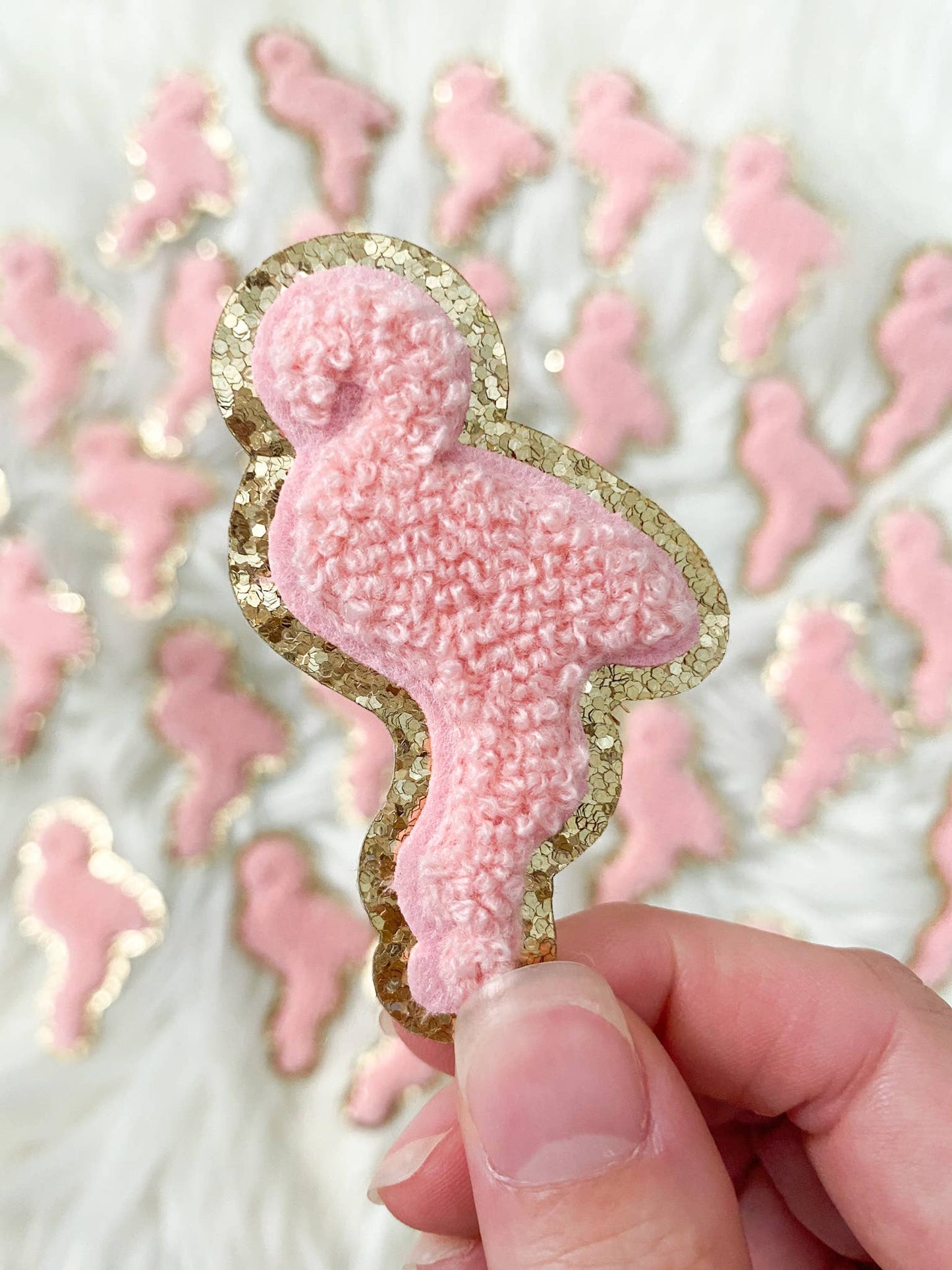 Chenille Patch Self Adhesive 2.25" x 1.5" Sticker