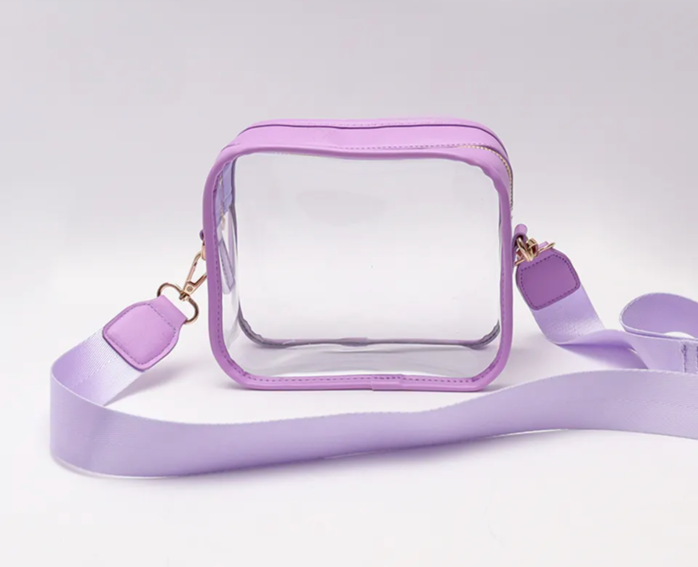 Clear Crossbody Purse Stadium Bag with Adjustable Strap