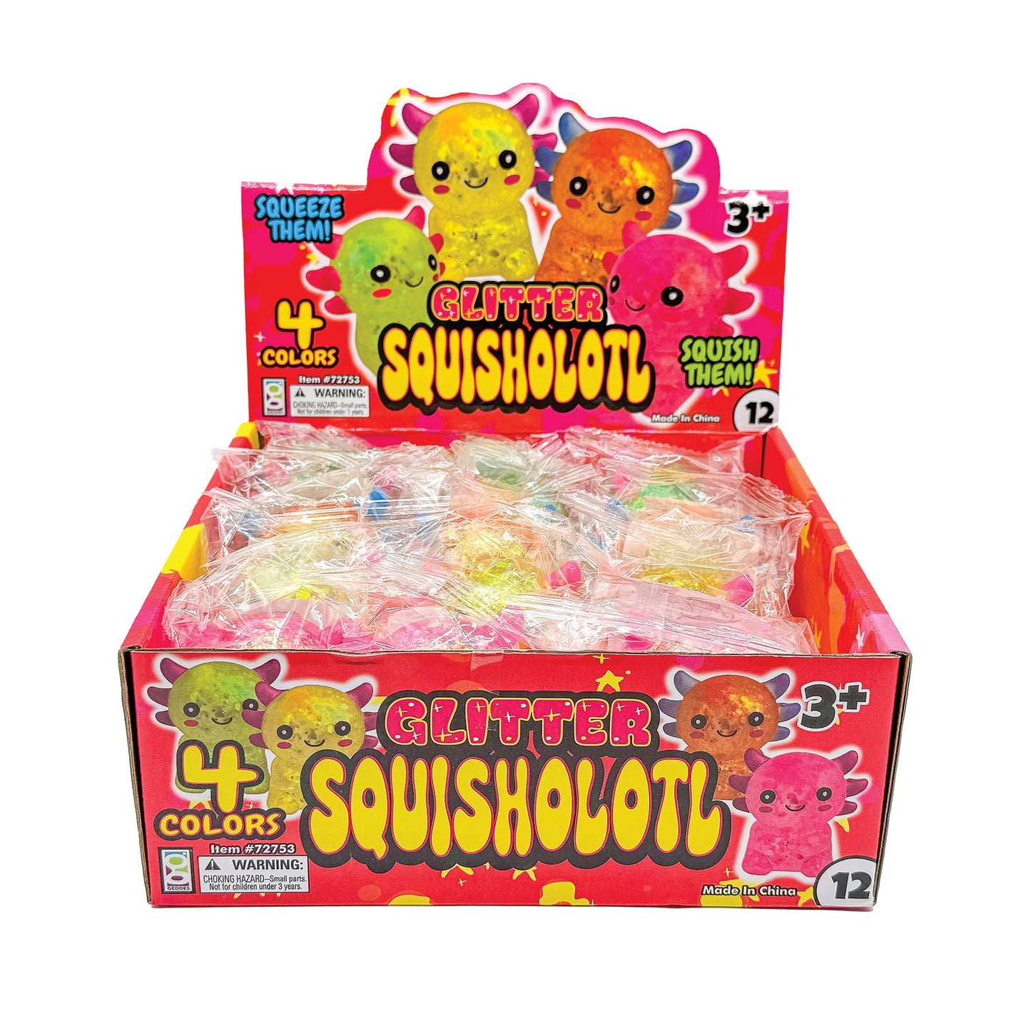 GLITTER SQUISHOLOTL TOY
