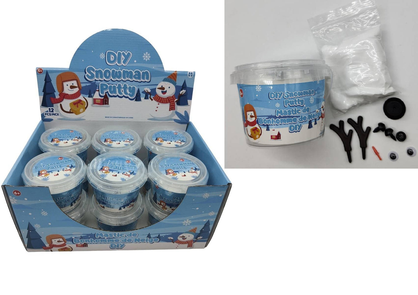 DIY Snowman Putty Kit