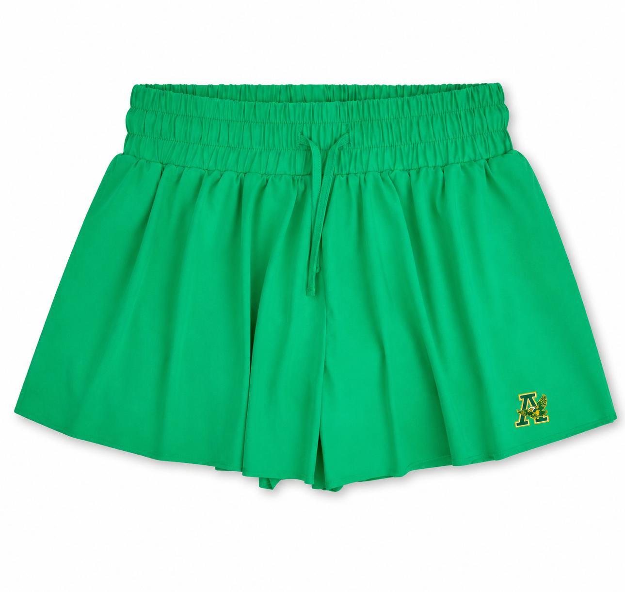 Kelly Green Eagle Logo Butterfly Shorts