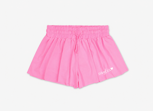 Pink Eagle Love Butterfly Shorts