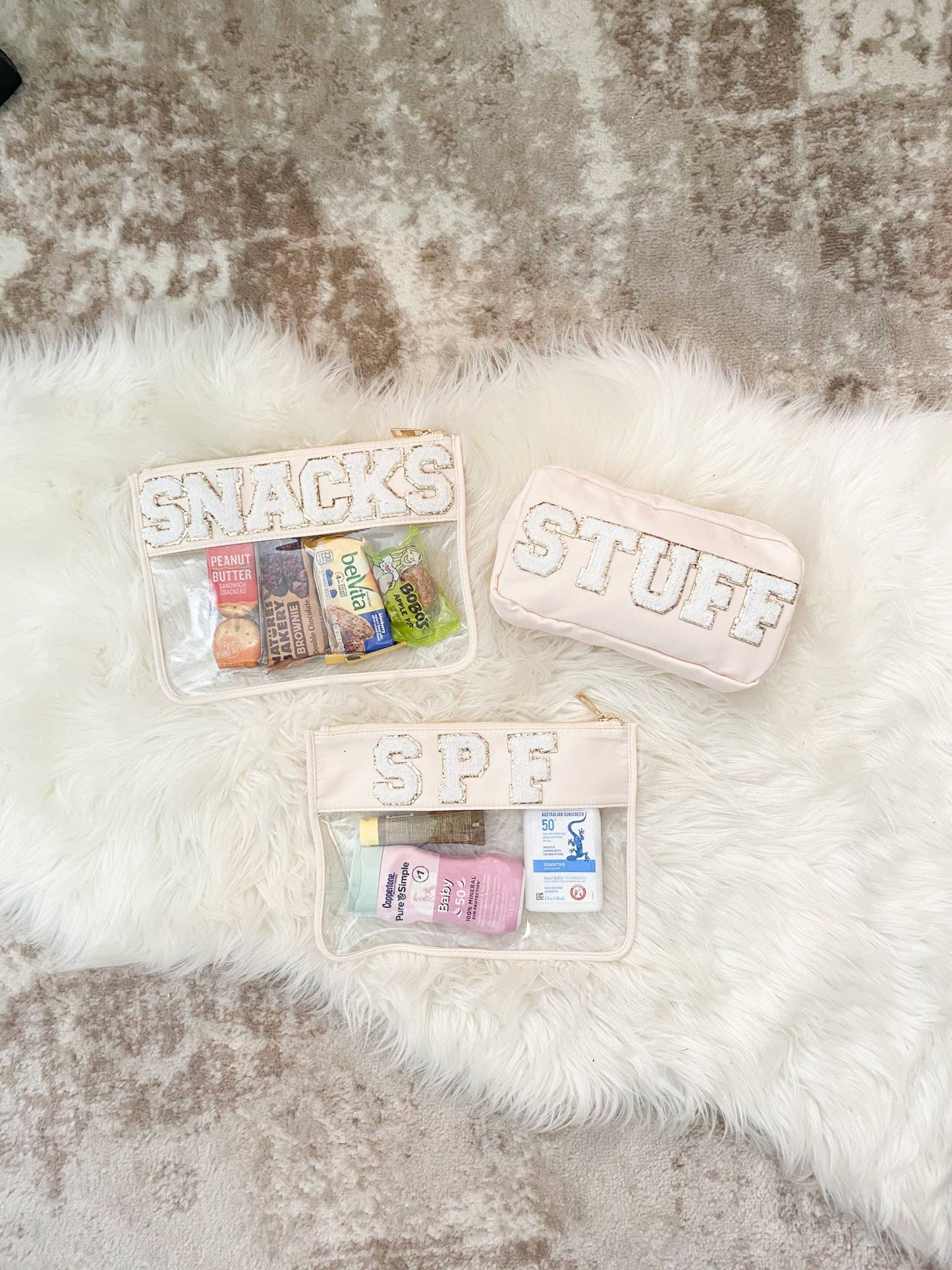 Clear Flat Nylon Zipper Pouch Pvc Makeup Bag Cosmetic Bag