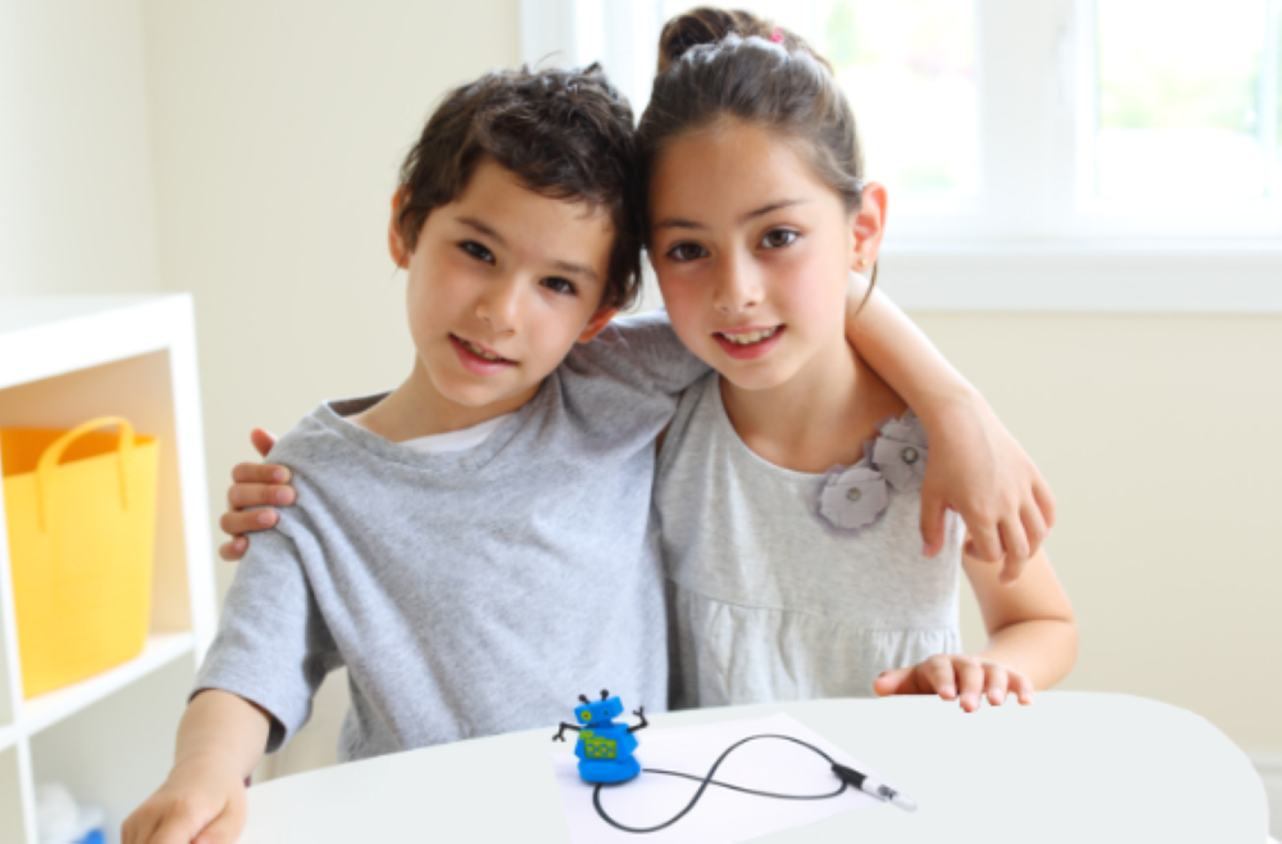 Tracerbot - Blue. Inductive Robots Follow The Line You Draw