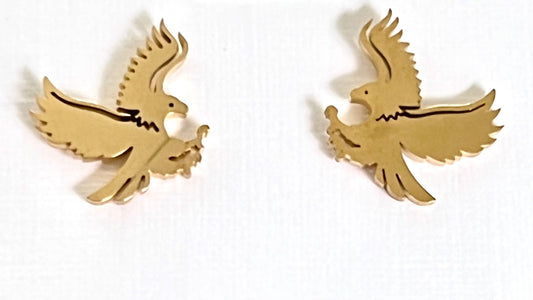 Golden Eagle Earrings