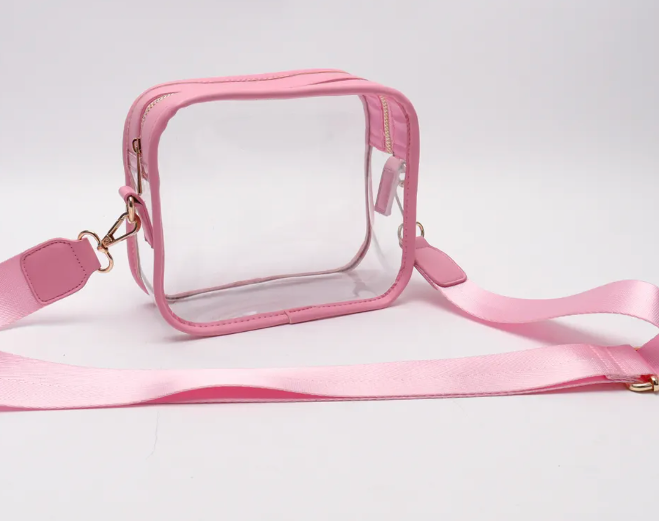 Clear Crossbody Purse Stadium Bag with Adjustable Strap
