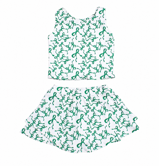 The Lucky Bow Skort Set
