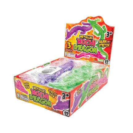 METALLIC MOCHI DRAGON SQUISHY TOY