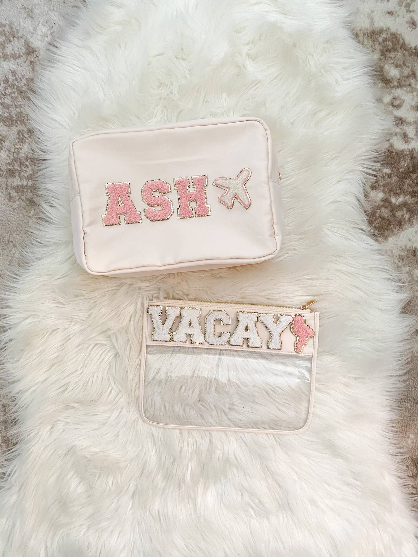 Clear Flat Nylon Zipper Pouch Pvc Makeup Bag Cosmetic Bag