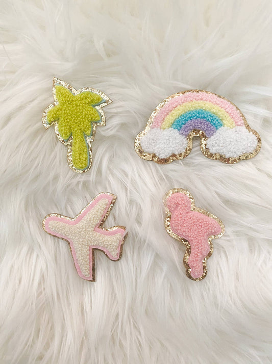 Chenille Patch Self Adhesive 2.25" x 1.5" Sticker