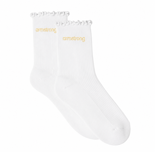 Armstrong Ruffle Socks (Butter Yellow)