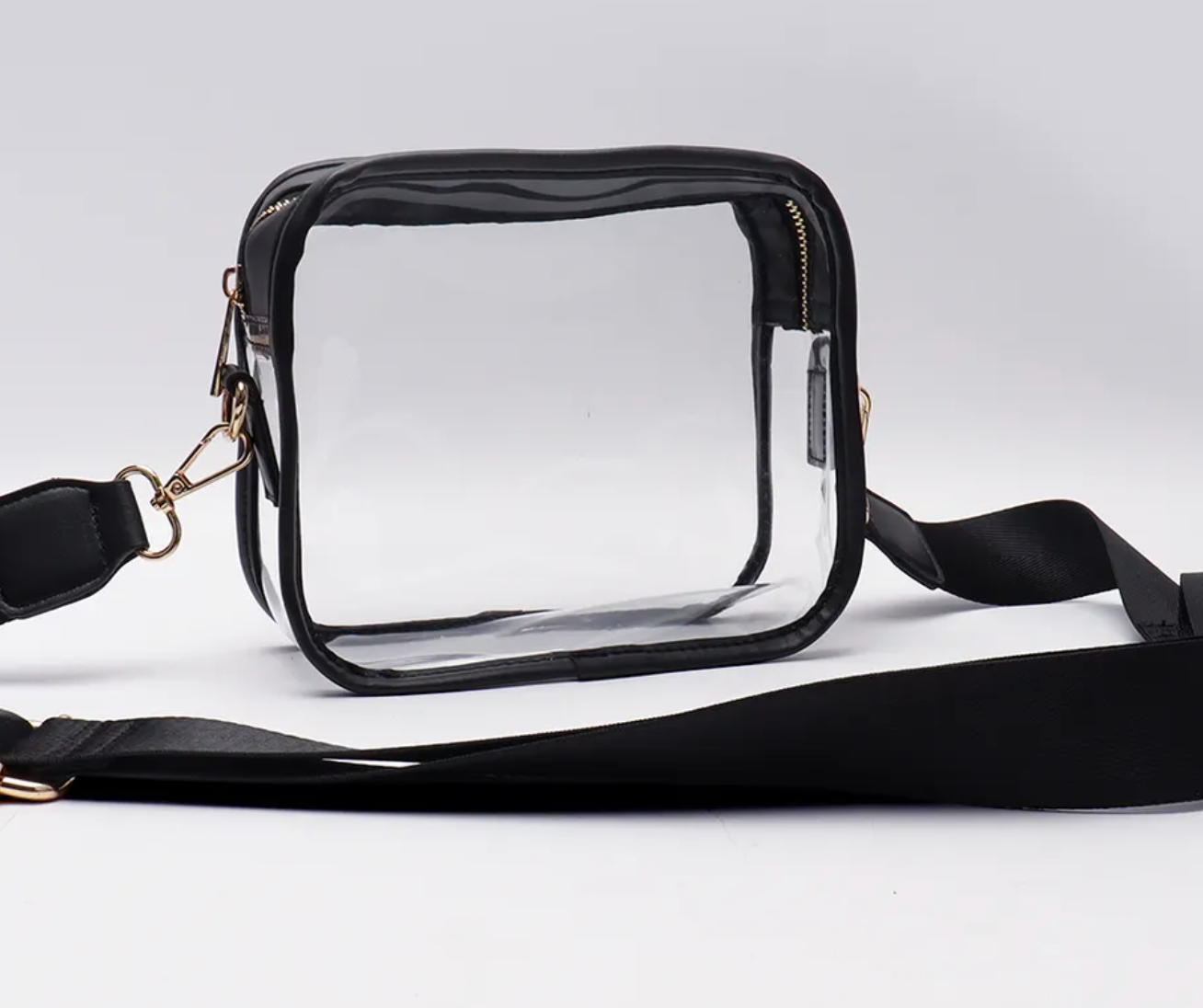 Clear Crossbody Purse Stadium Bag with Adjustable Strap