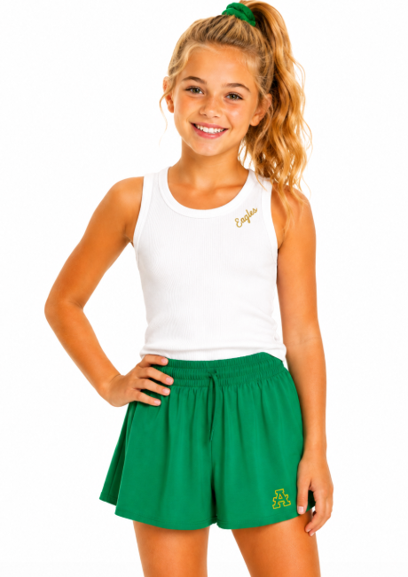 [COMING SOON] Kelly Green Eagle Logo Butterfly Shorts
