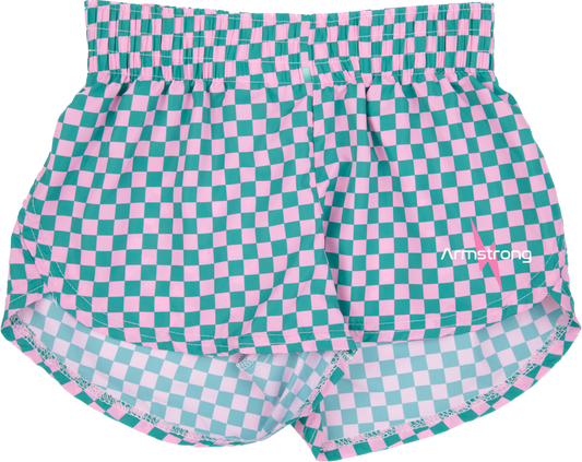 Armstrong Eagles Girls Checkered Shorts