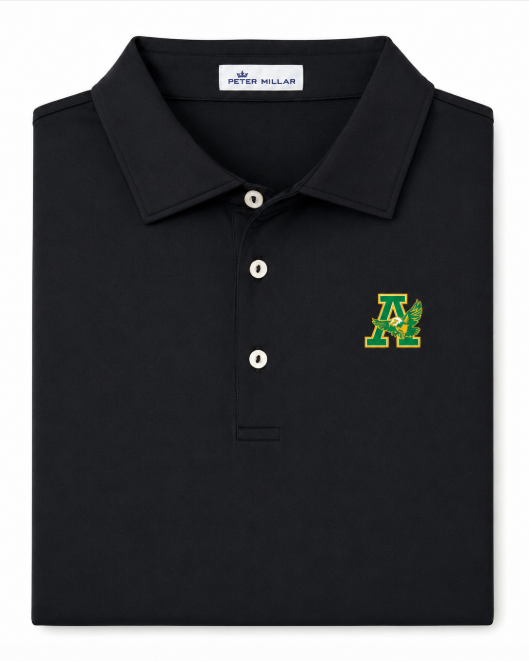 Black Peter Millar Performance Logo Polo