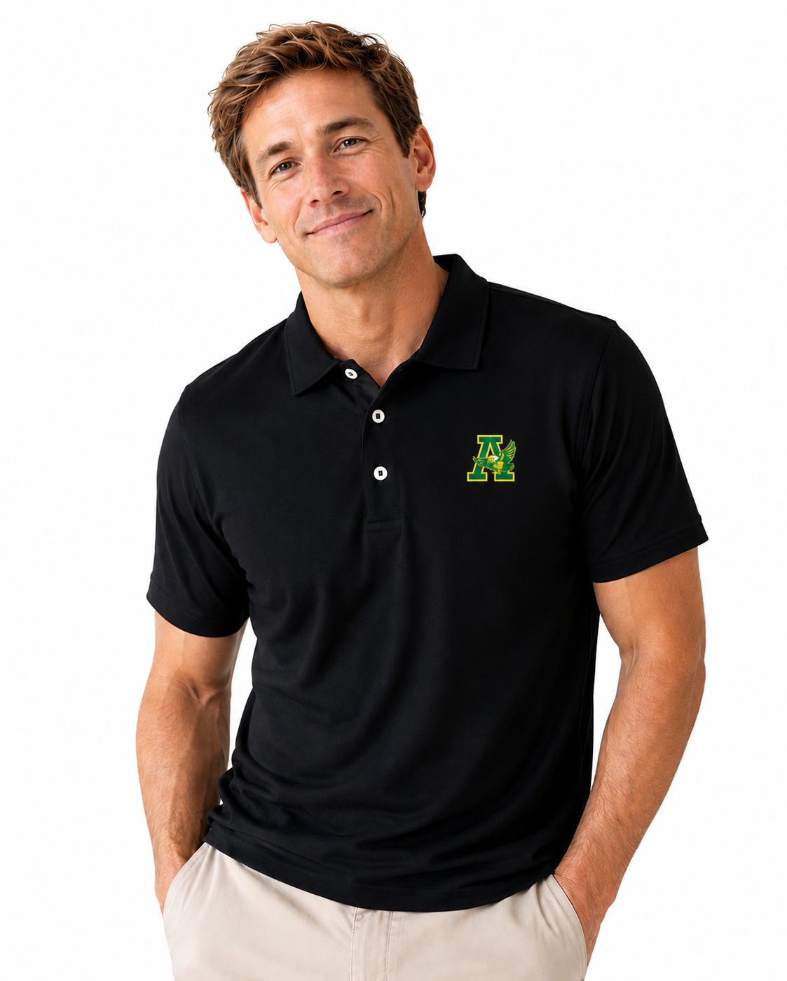 Black Peter Millar Performance Logo Polo