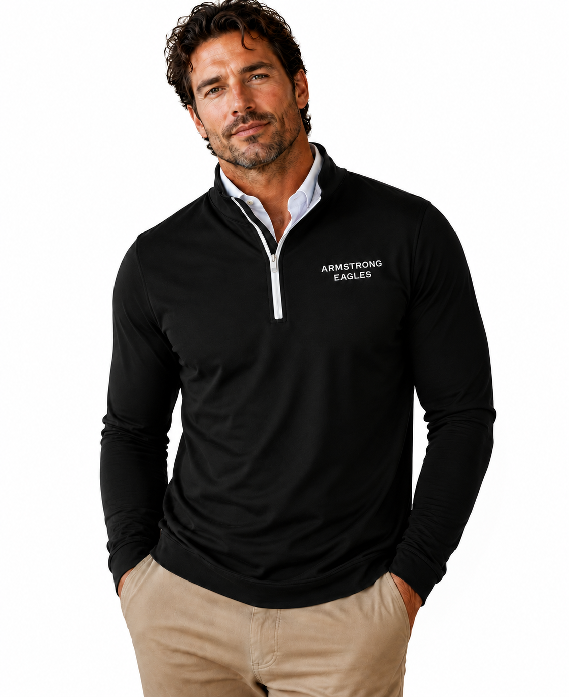 Armstrong Eagles Peter Millar Quarter-Zip (Mens)