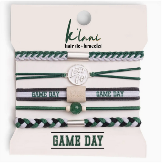 Dark Green Hair Ties