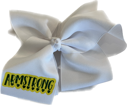 Armstrong Hair Bow - White