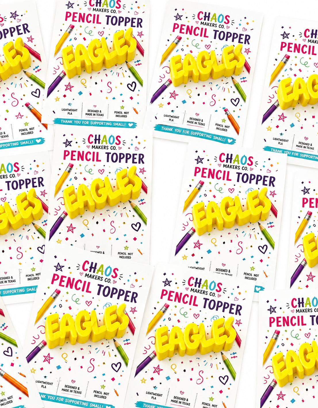 Yellow Pencil Topper