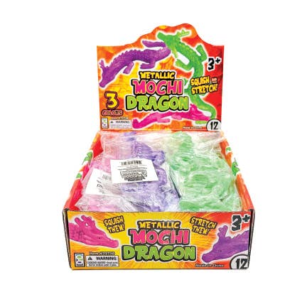 METALLIC MOCHI DRAGON SQUISHY TOY