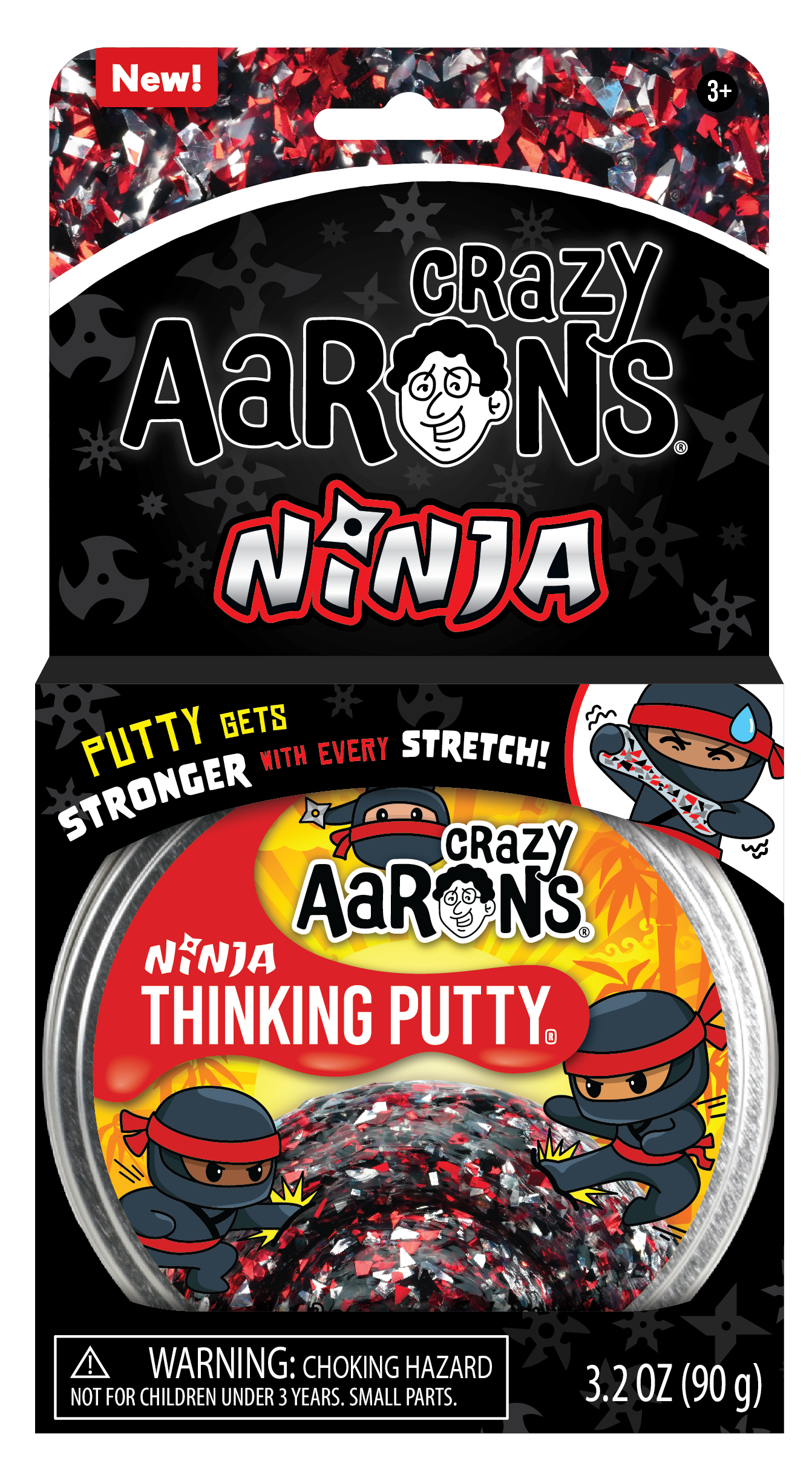 Ninja - Full Size 4" Thinking Putty Tin