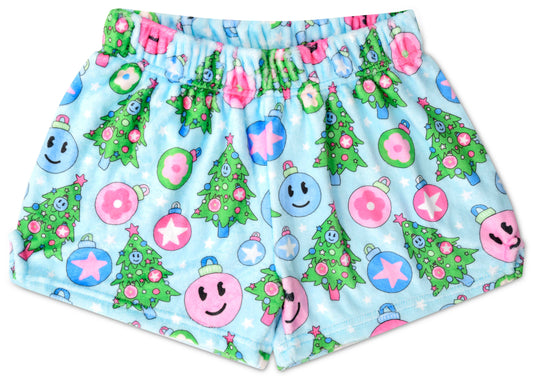 GROOVY HOLIDAY PLUSH SHORTS (LARGE 14)
