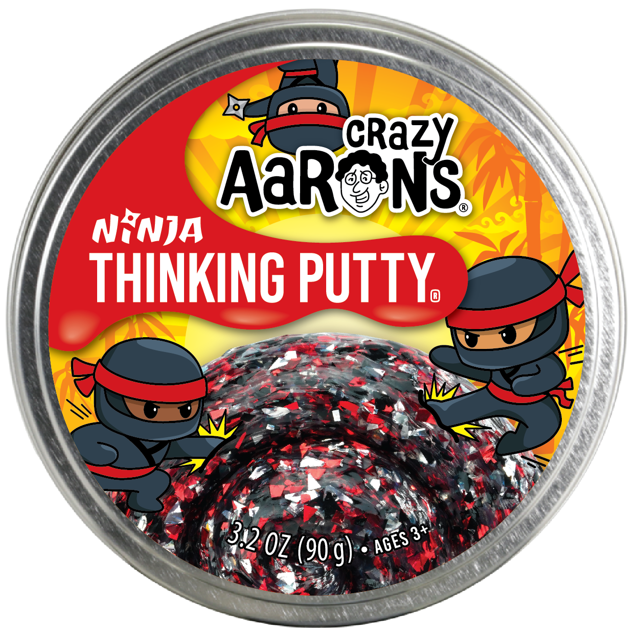 Ninja - Full Size 4" Thinking Putty Tin