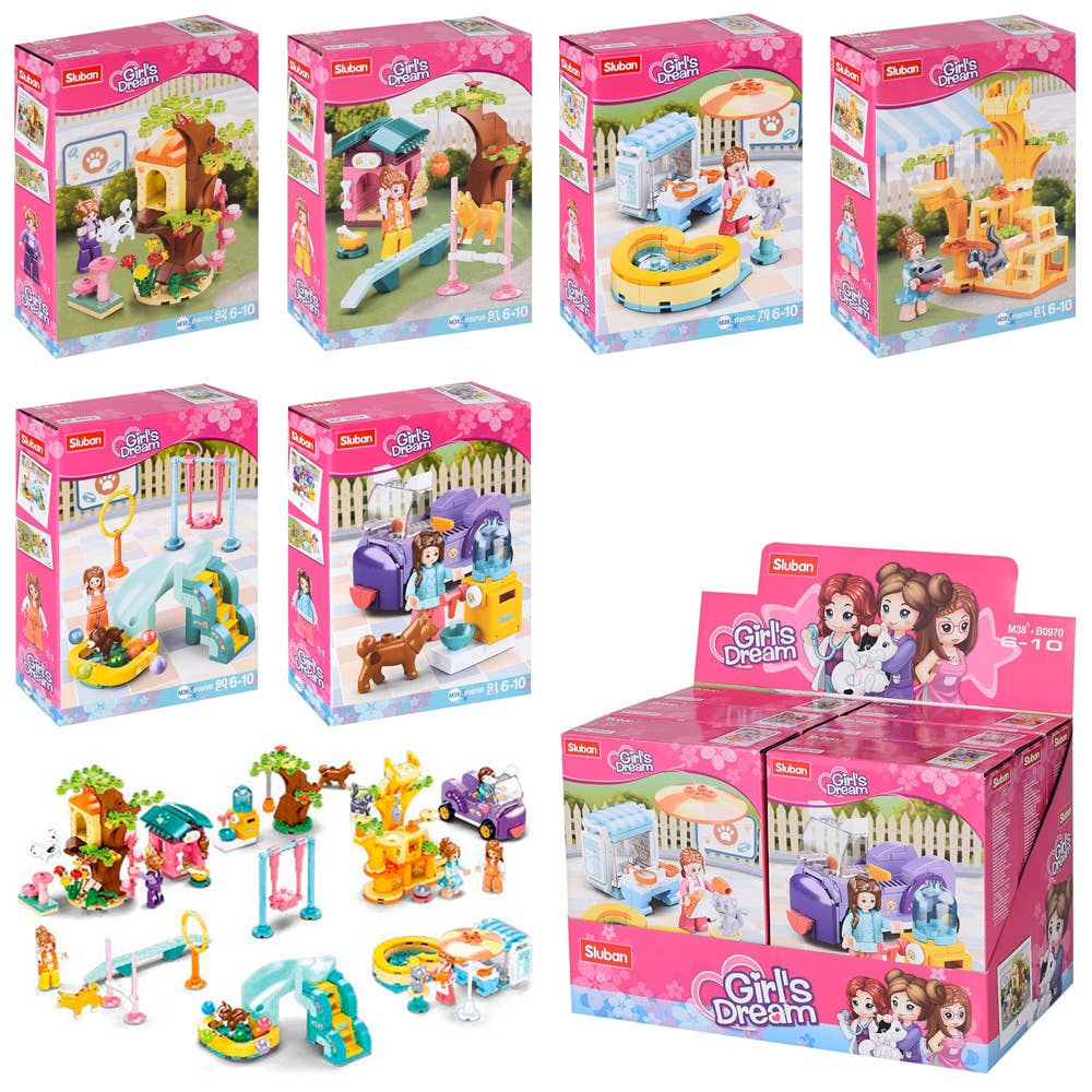 Girl's Dream Pet Playground Building Bricks